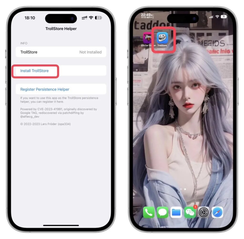 图片[5]-Trollstore 巨魔2永久签安装教程｜支持A8-A17  M1M2  iOS15.5-16.6.1-小昕官网